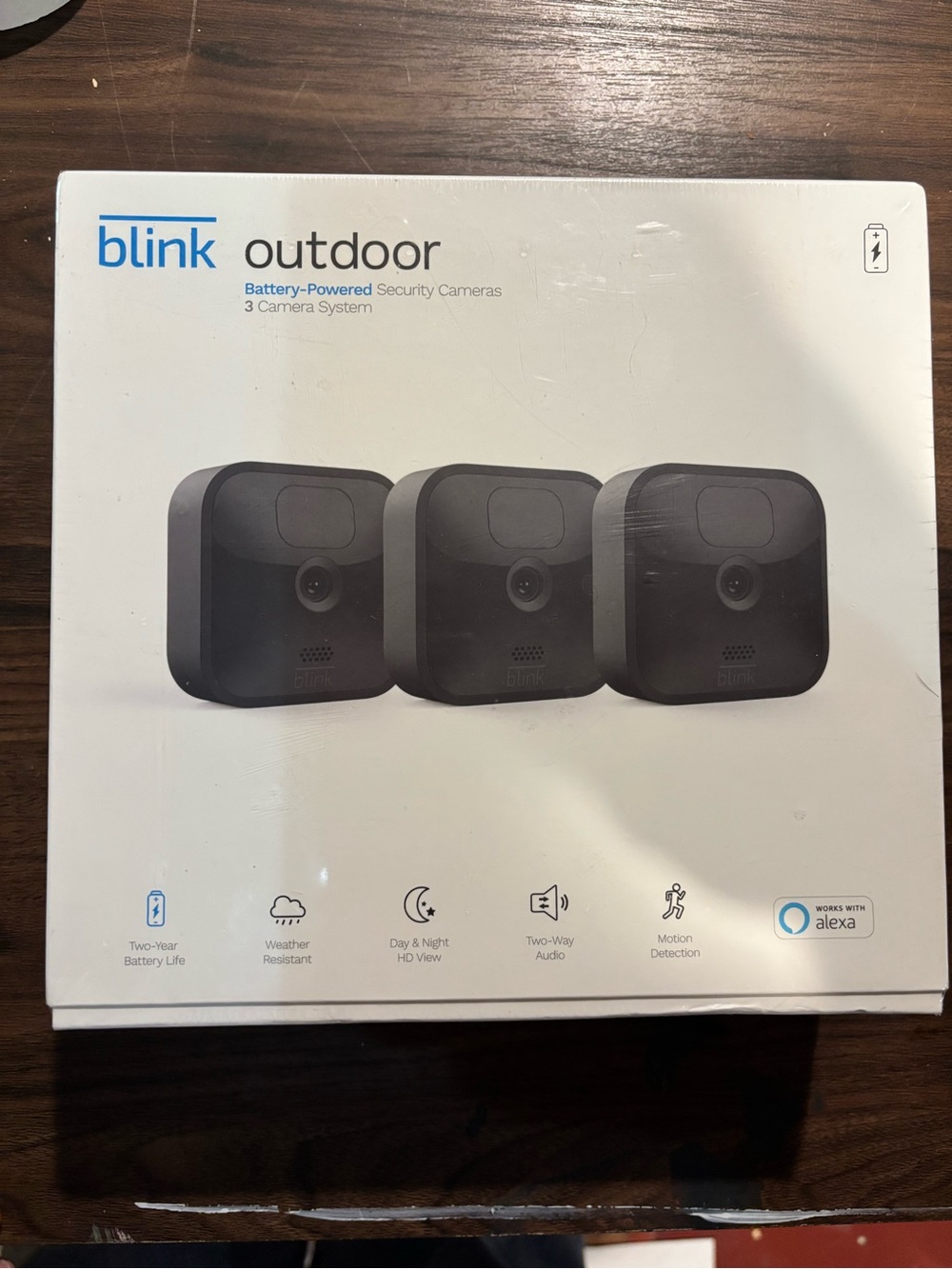 Blink Outdoor Battery-Powered Security Camera - 3 camera system - new in box